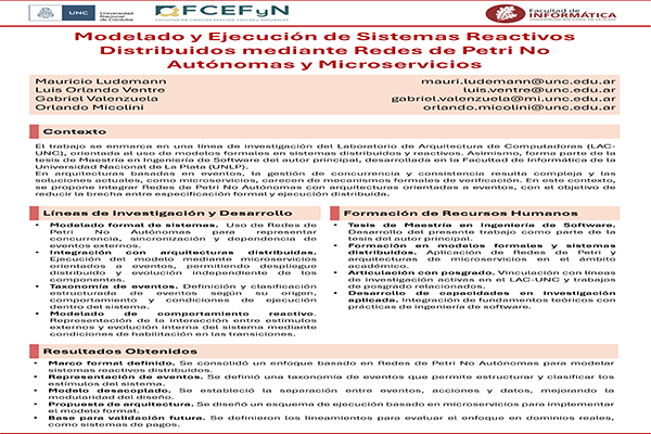 Modelado y Ejecución de Sistemas Reactivos Distribuidos